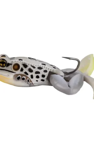 Commandez dès aujourd'hui - Livetarget L‘Ultime Leurre à Foulée de Grenouille Albinos-Blanc 6,3cm 28gr Imitation de Grenouille