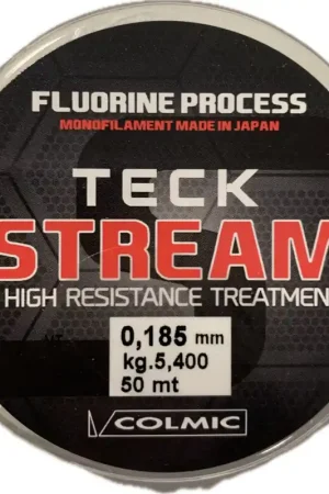 __Colmic__ Teck Stream 50m 0,185mm Bas de ligne monofilament - Stock presque épuisé
